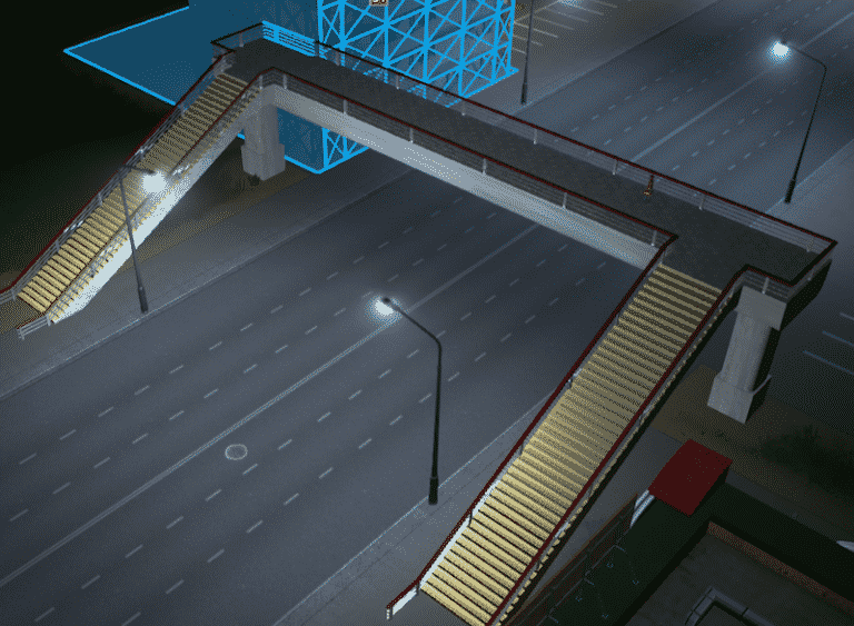 Pedestrian Bridge - Cities: Skylines Mod Download