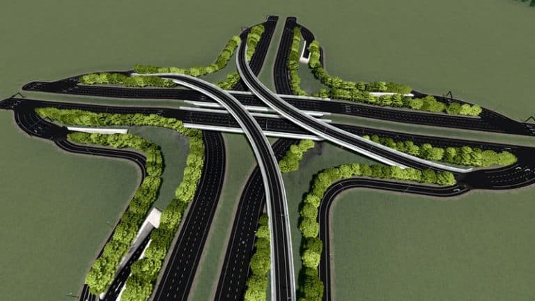 4 Way Stack Interchange (ground Version) - Cities: Skylines Mod Download