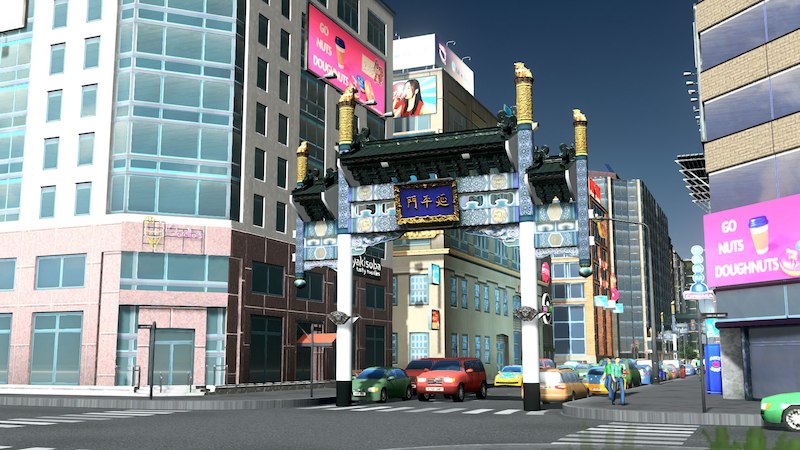 Yokohama Chinatown S West Gate 延平門 Cities Skylines Mod Download