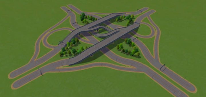 Pinavia Ellipse Interchange - Cities: Skylines Mod download