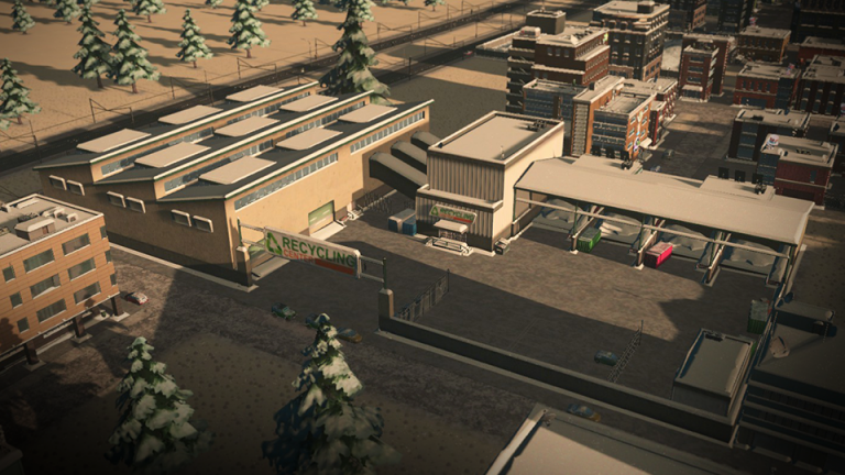 Large Recycling Center - Cities: Skylines Mod download