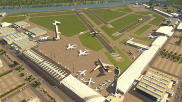 cities skylines international airport building