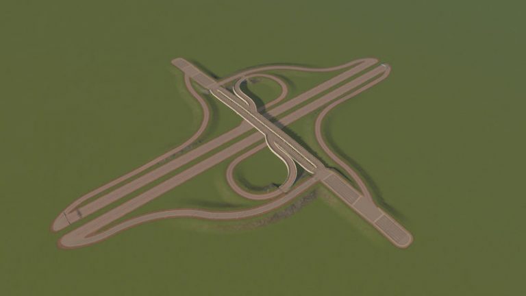 Loader’s Parclo A4 Interchange #2 - Cities: Skylines Mod download