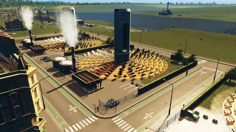 A* Solar Power Plant –8×8 - Cities: Skylines Mod download